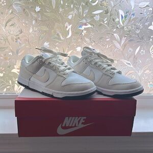 Nike Dunk Low LX, White Coconut Milk (Women's), 7 W, 5.5 M